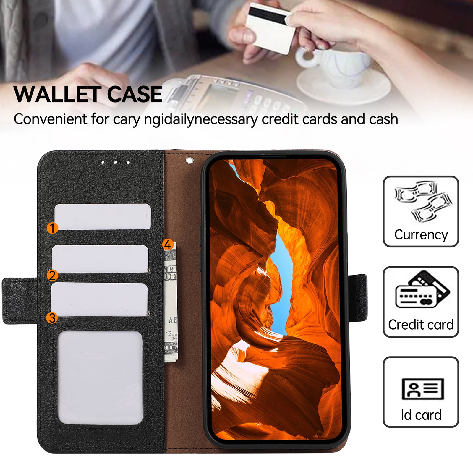 ABEEL For Samsung Galaxy A33 5G Case RFID Blocking PU Leather Phone Cover with Card Holder ABEEL For Samsung Galaxy A33 5G Case RFID Blocking PU Leather Phone Cover with Card Holder